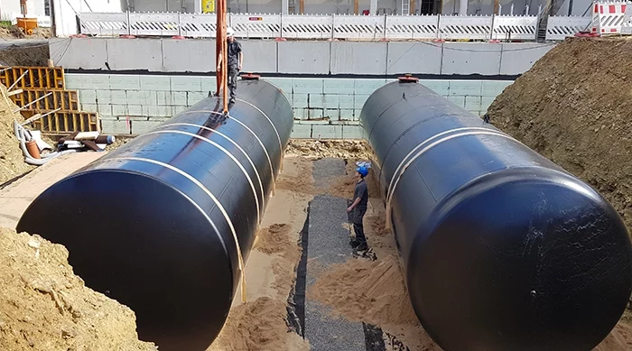 Picture of cooling tanks